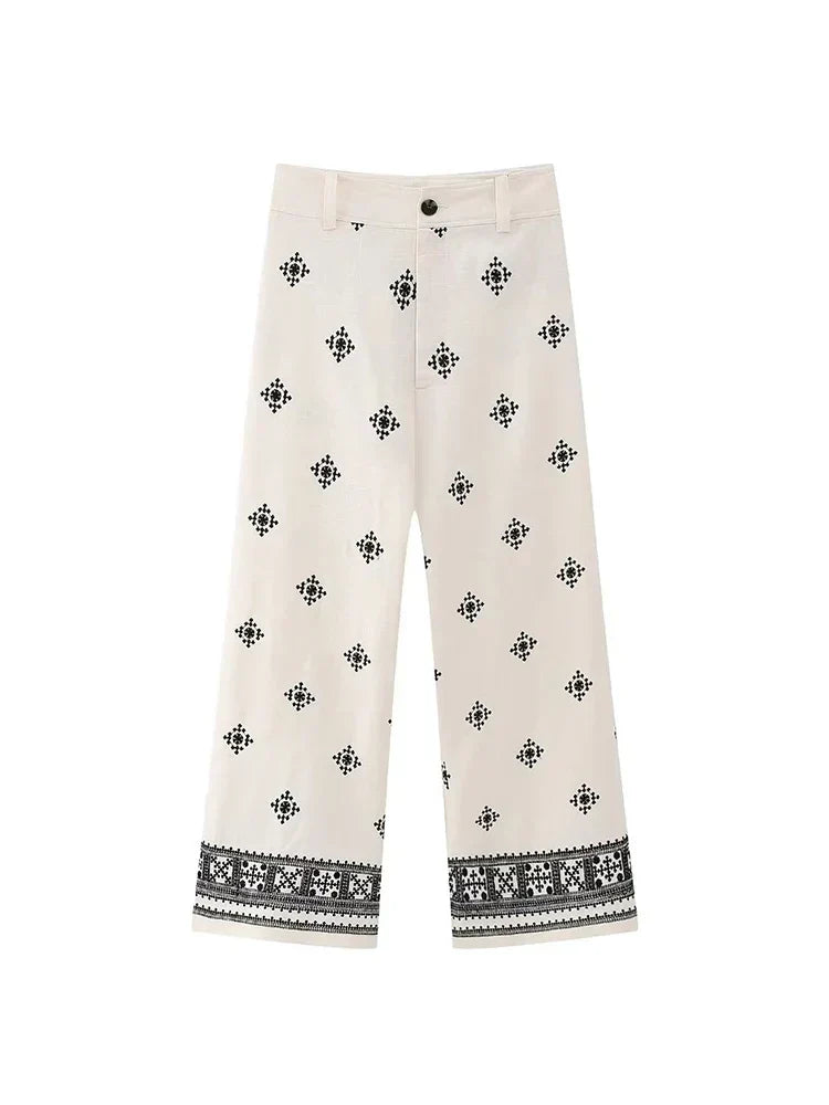Capri 100% Linen Trousers, Made in Italy
