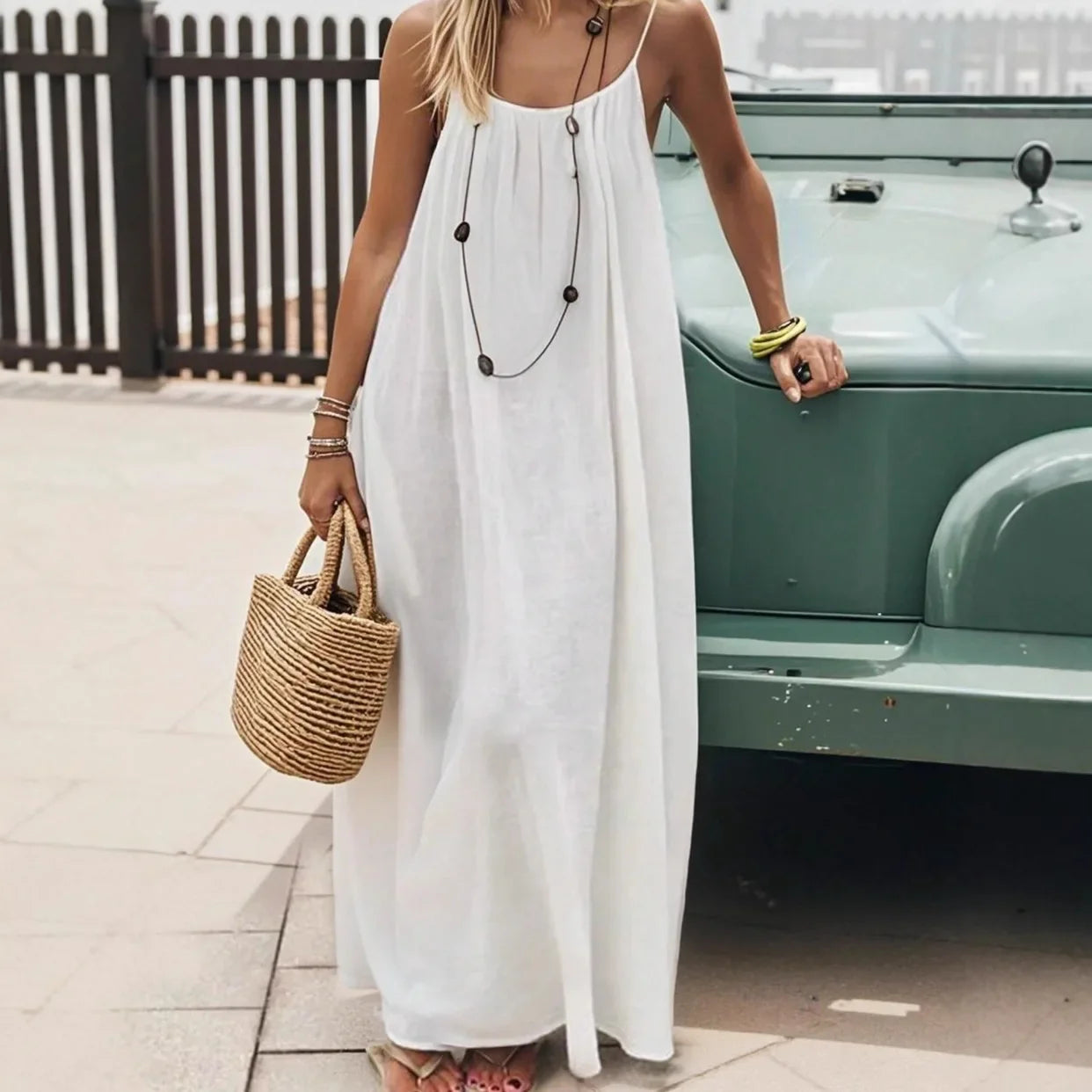 Moonbiffy Ankle-Length Sleeveless Gown