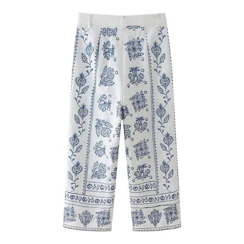 Positano 100% Linen Trousers, Made in Italy
