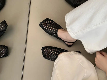 Lolita Woven Flat Sandals