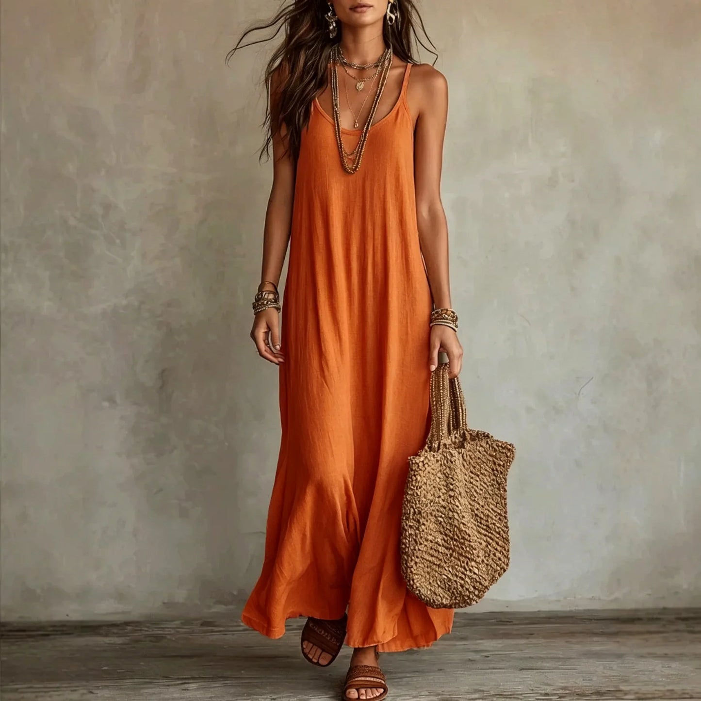 Kendall Backless Cami Maxi Dress