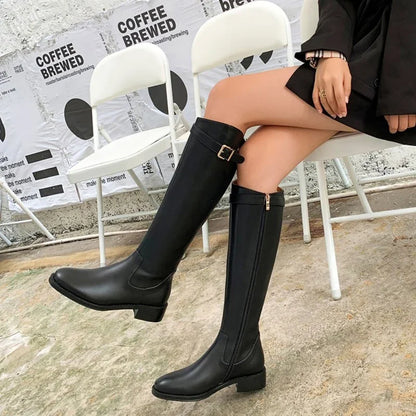 Amelie - Tall Leather Boots