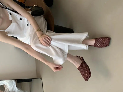 Lolita Woven Flat Sandals