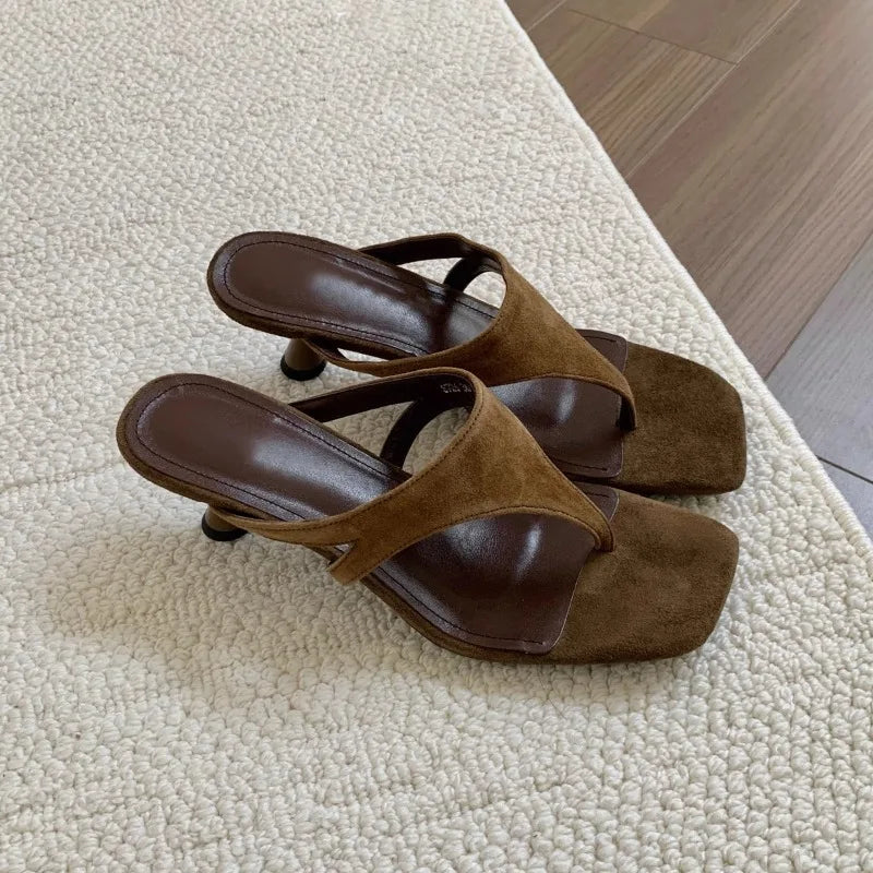 Retro Minimalist Stiletto Sandals