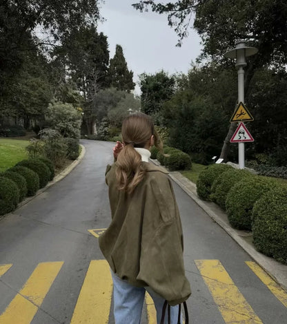 Elsa - Faux Suede Jacket