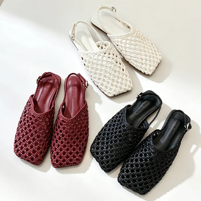 Lolita Woven Flat Sandals