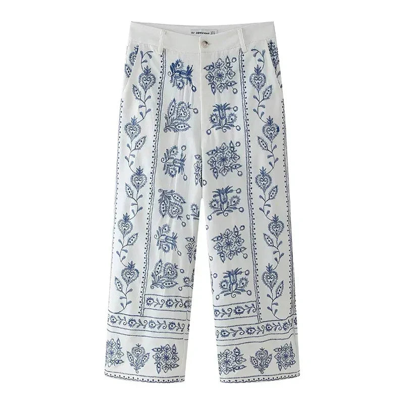 Positano 100% Linen Trousers, Made in Italy