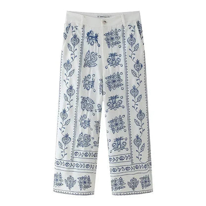 Positano 100% Linen Trousers, Made in Italy