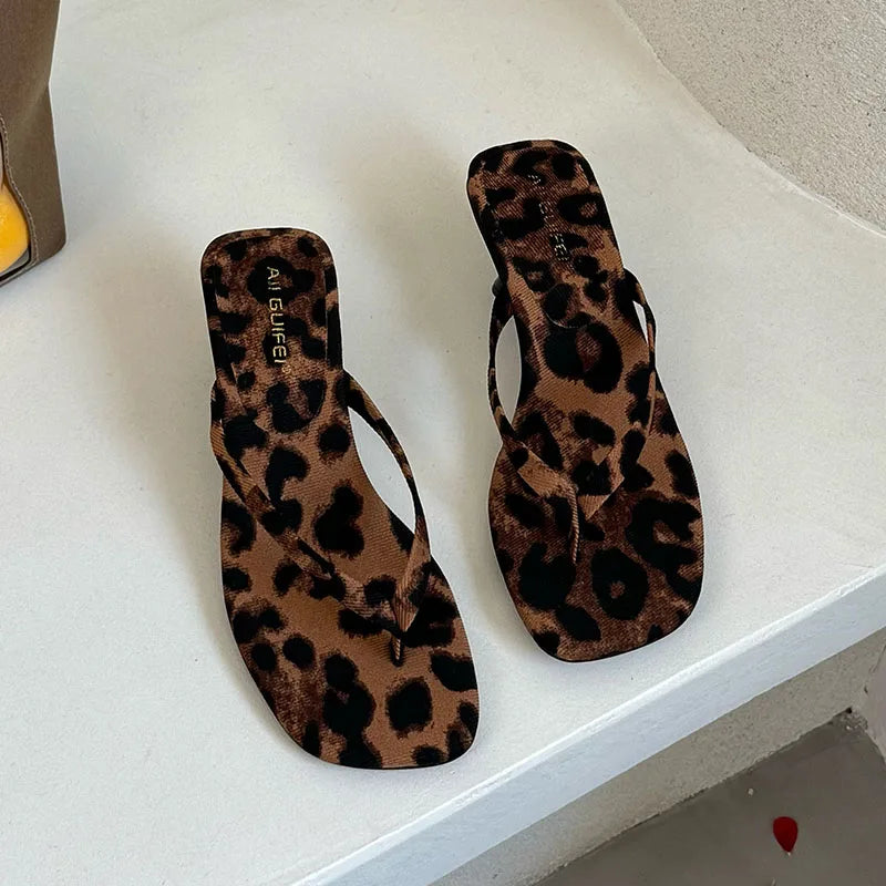 Dianne Leather Slides