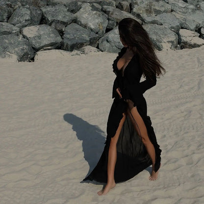 New Chiffon Tunic Beach Cover Up