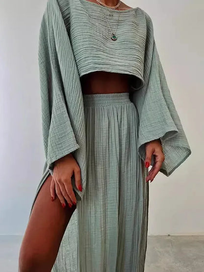 Bianca 2-Piece Women Crop Top & Skirt Set
