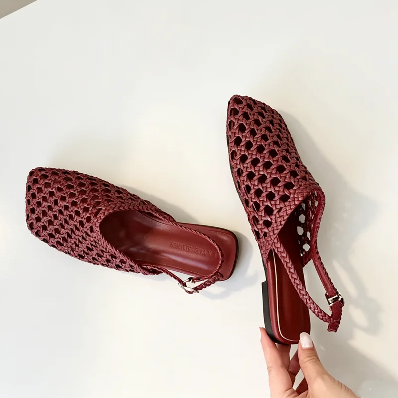 Lolita Woven Flat Sandals
