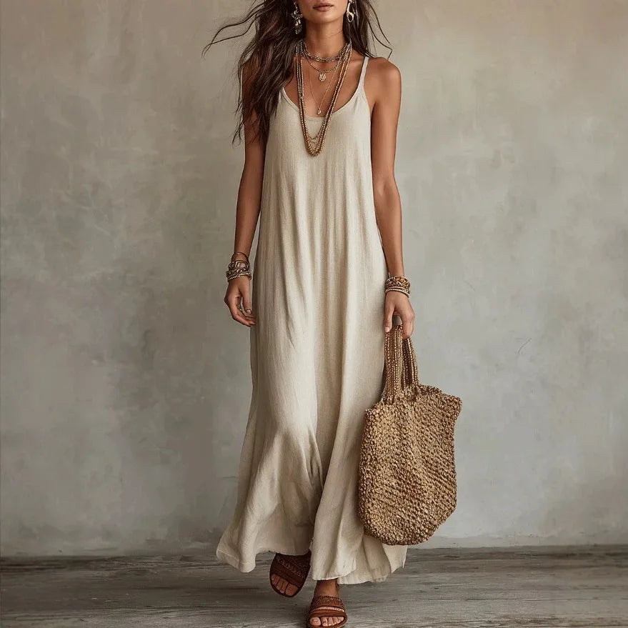 Kendall Backless Cami Maxi Dress