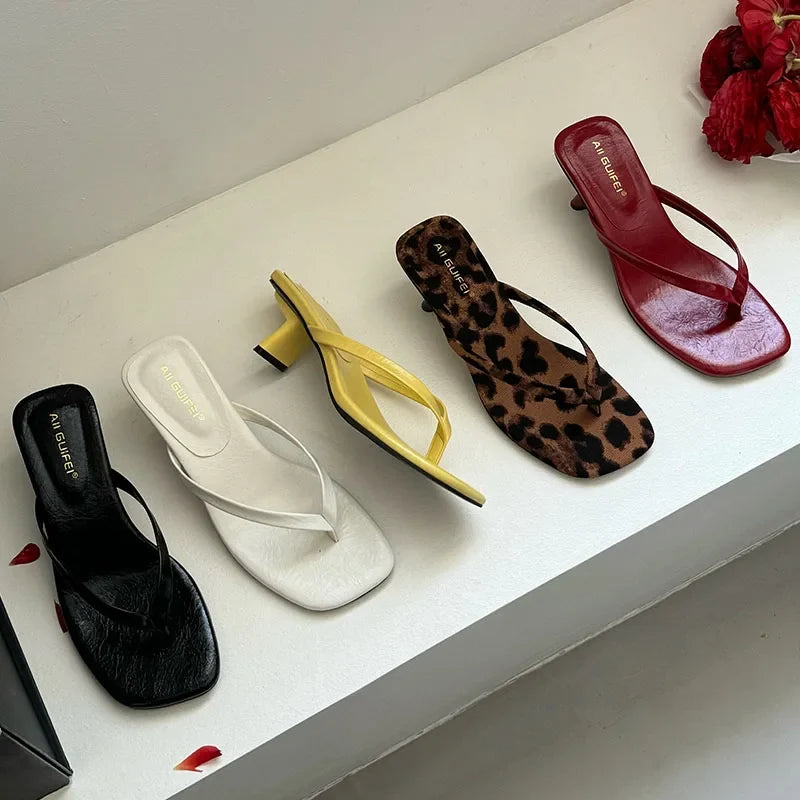 Dianne Leather Slides