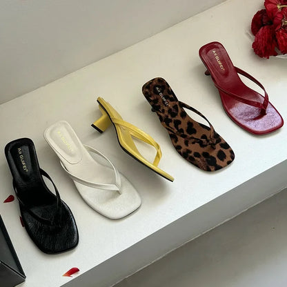 Dianne Leather Slides