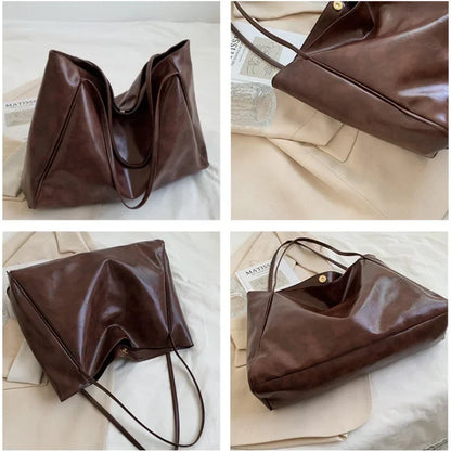 Red Large Capacity Tote Bag