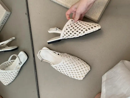 Lolita Woven Flat Sandals