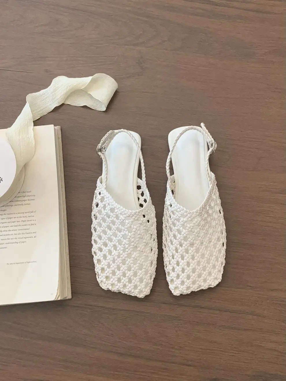 Lolita Woven Flat Sandals
