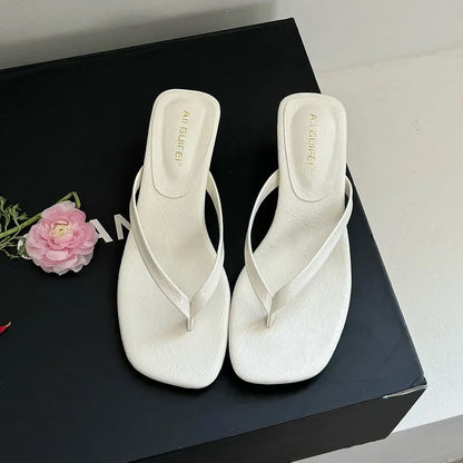 Dianne Leather Slides