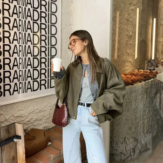 Elsa - Faux Suede Jacket