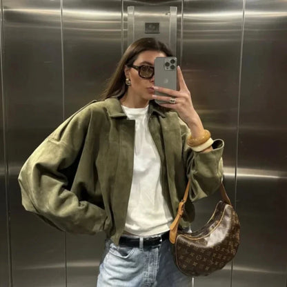 Elsa - Faux Suede Jacket