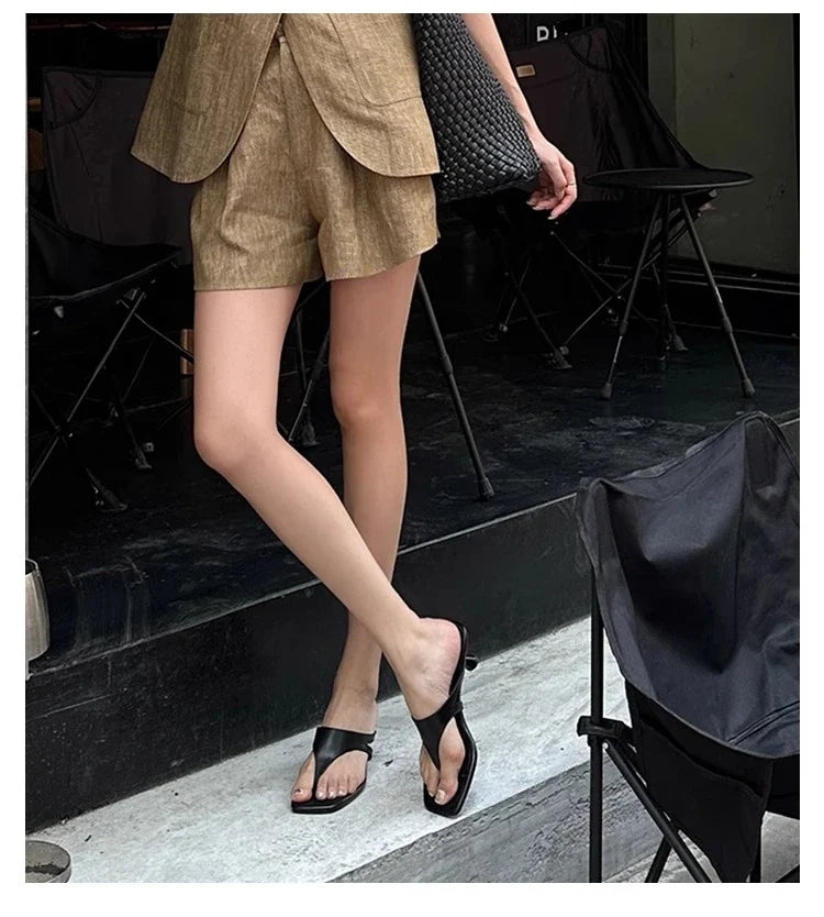 Retro Minimalist Stiletto Sandals