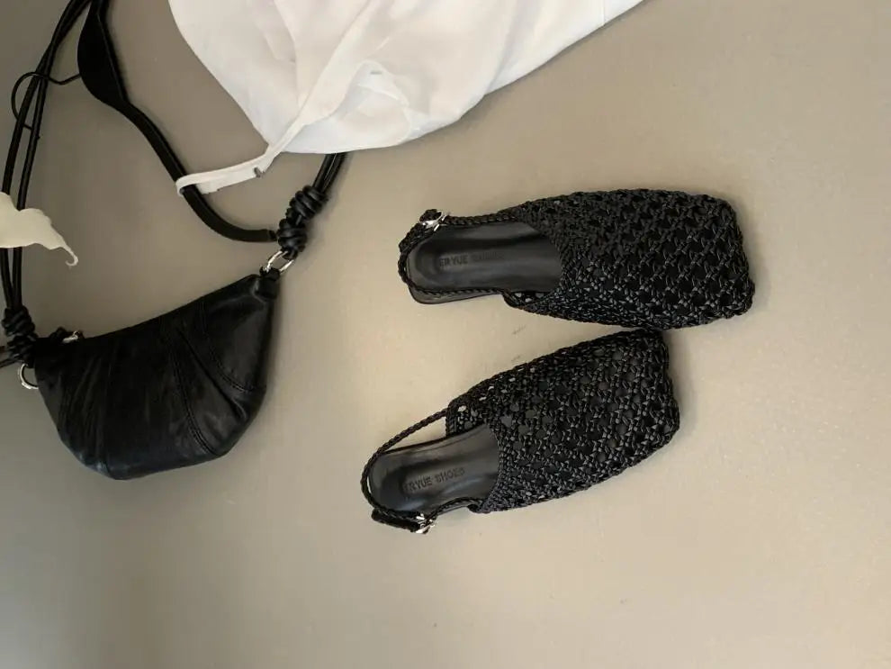 Lolita Woven Flat Sandals