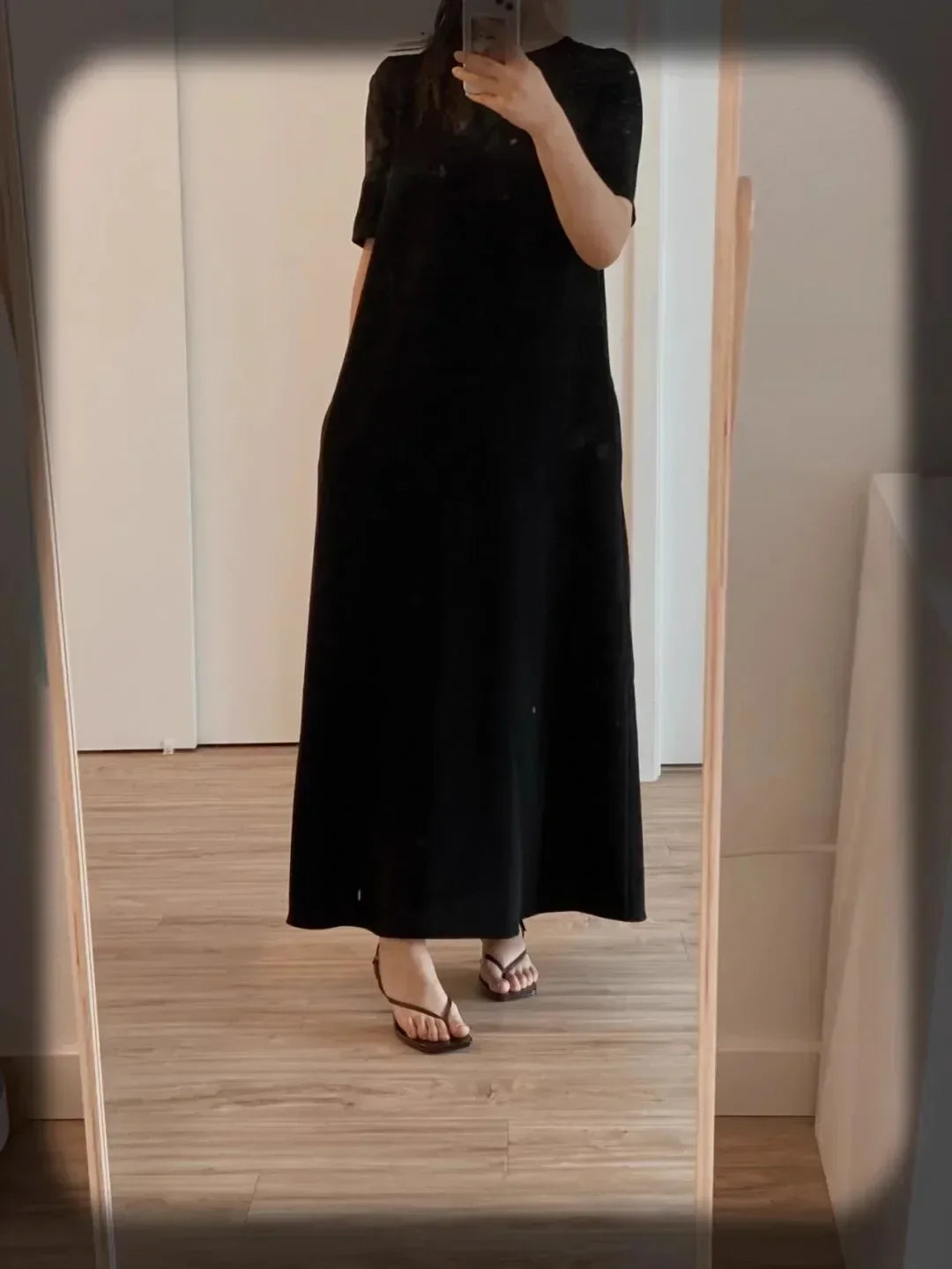 Retro Square Toe Clip Toe Sandals