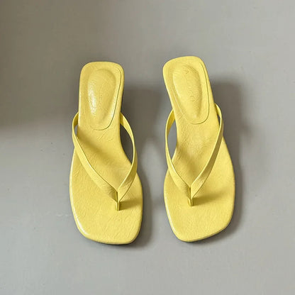 Dianne Leather Slides