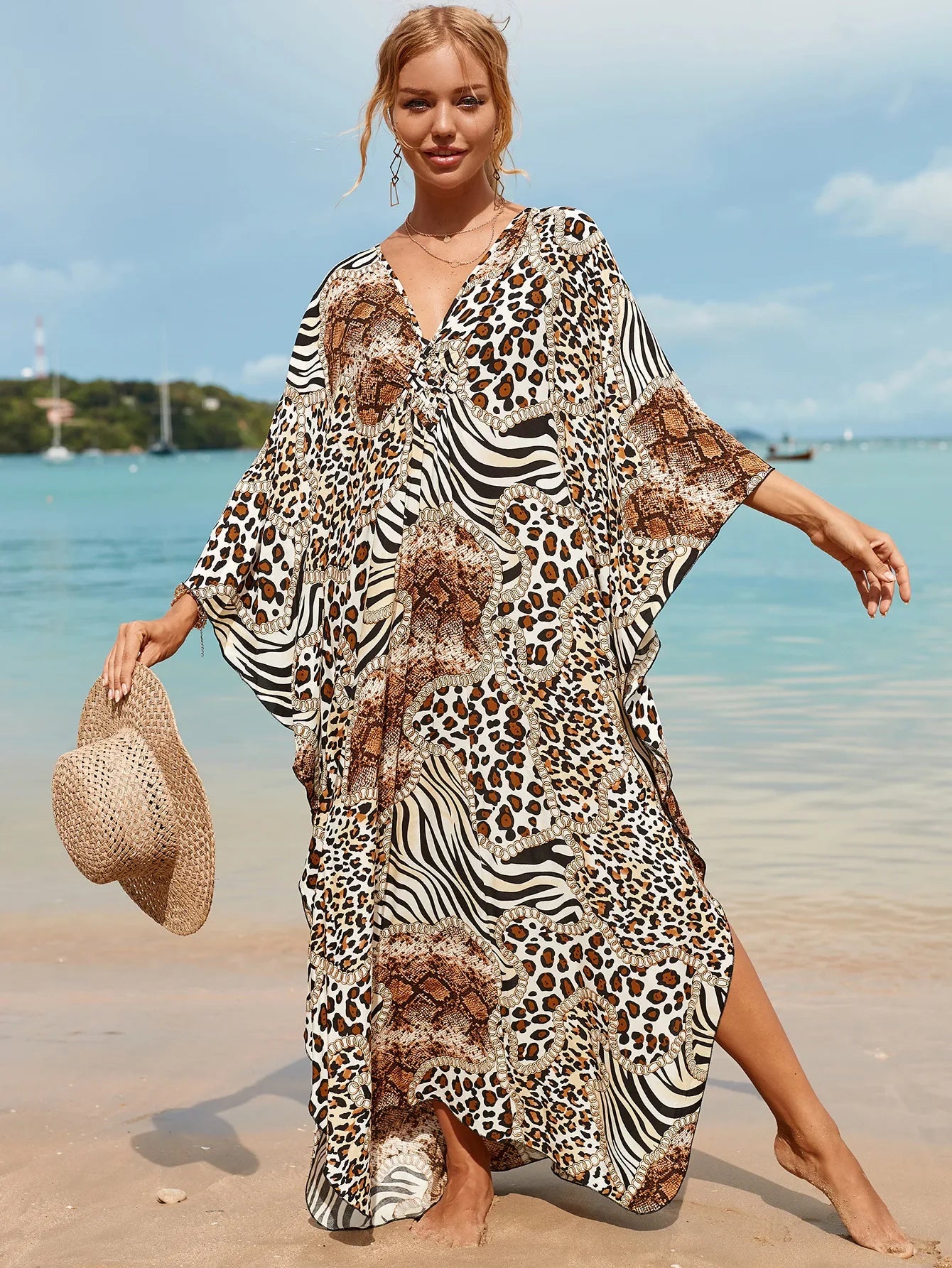 Sara Beach Kaftan Dress