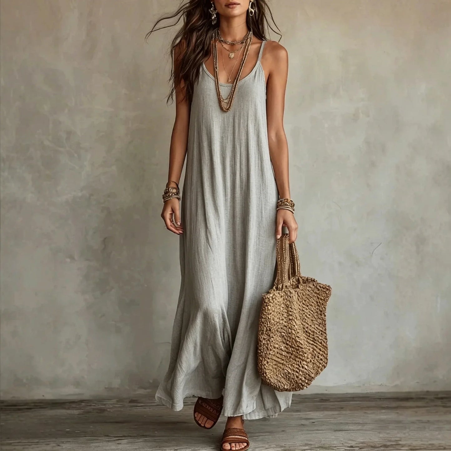 Kendall Backless Cami Maxi Dress