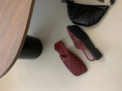 Lolita Woven Flat Sandals