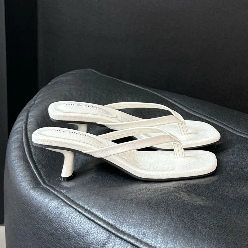 Dianne Leather Slides