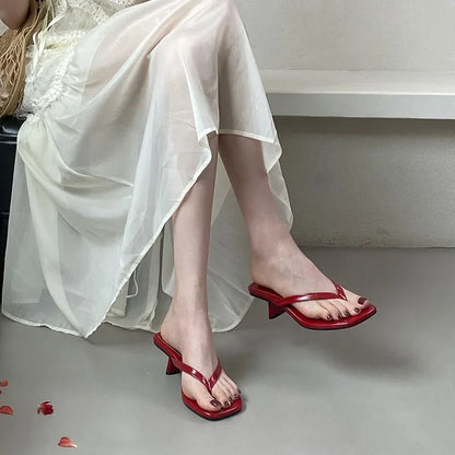 Dianne Leather Slides