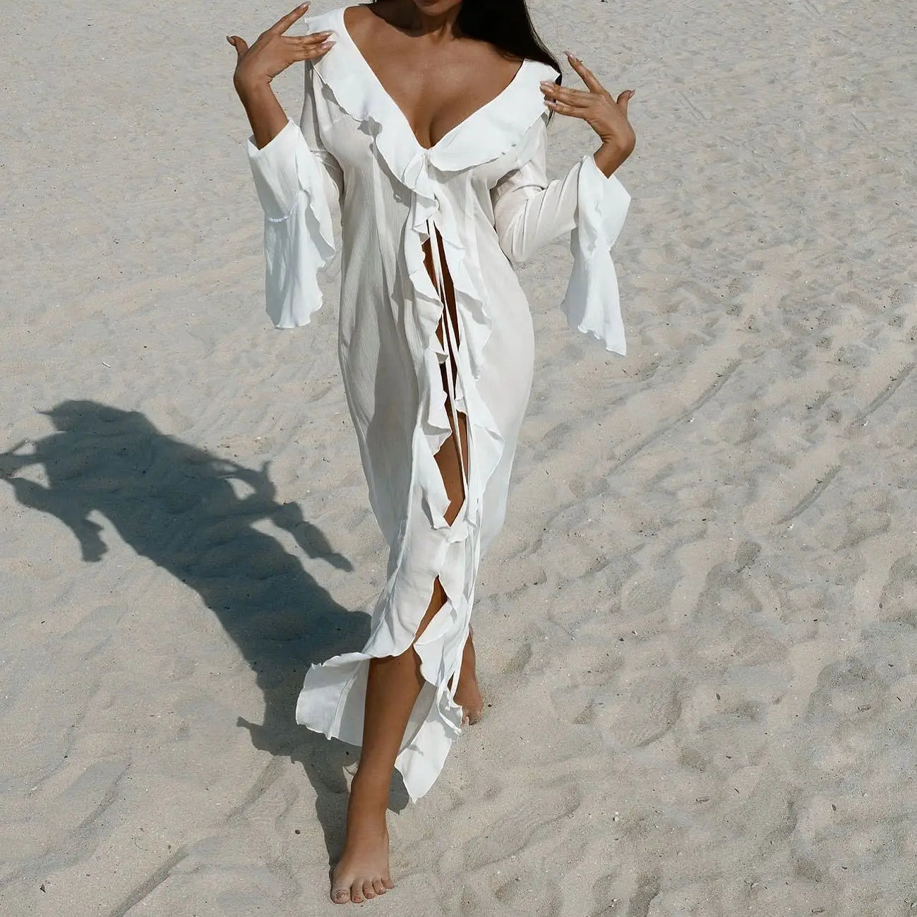 New Chiffon Tunic Beach Cover Up