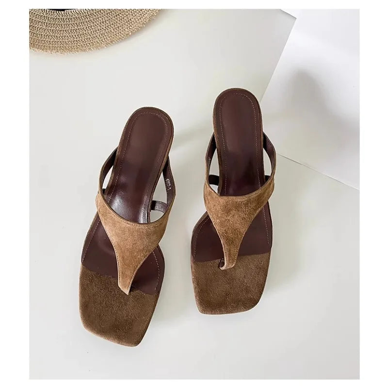Retro Minimalist Stiletto Sandals