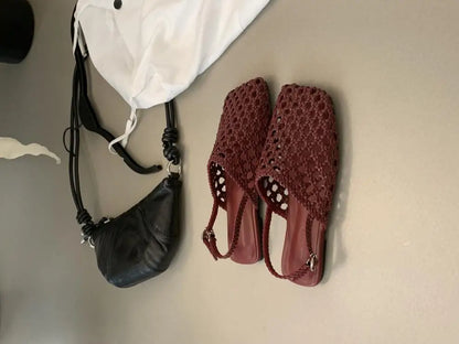Lolita Woven Flat Sandals