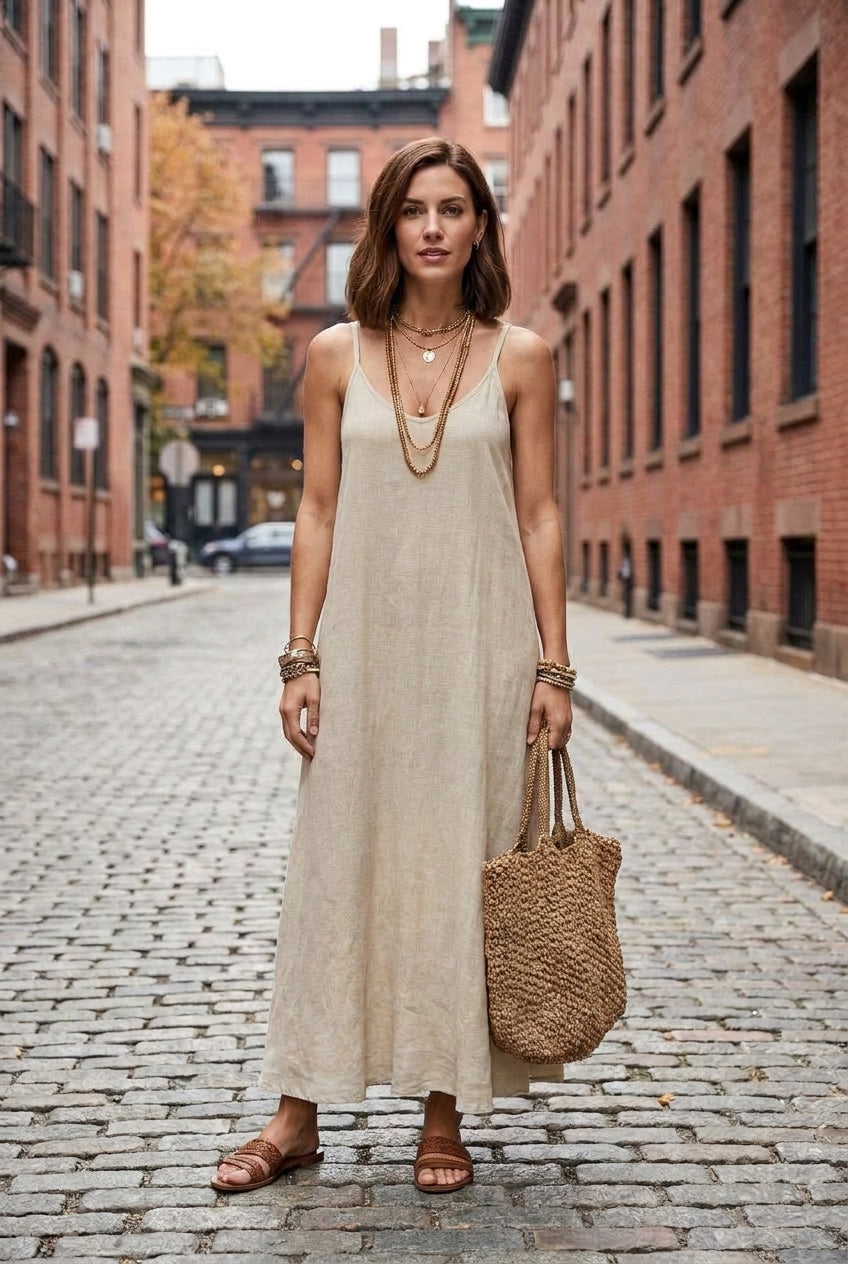 Kendall Backless Cami Maxi Dress