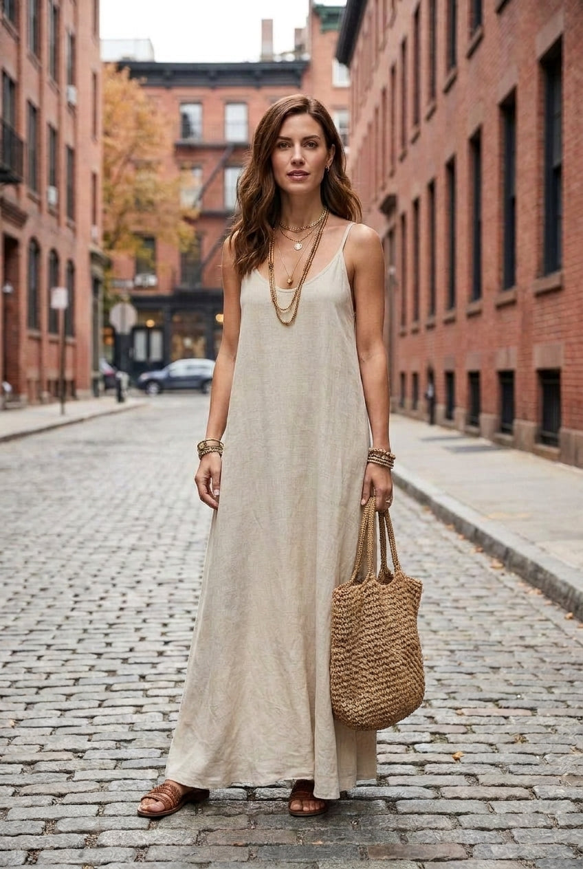 Kendall Backless Cami Maxi Dress