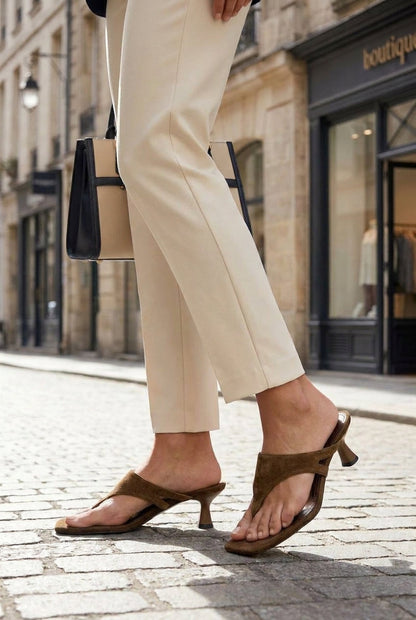 Retro Minimalist Stiletto Sandals