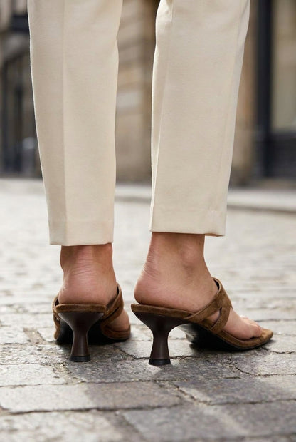 Retro Minimalist Stiletto Sandals